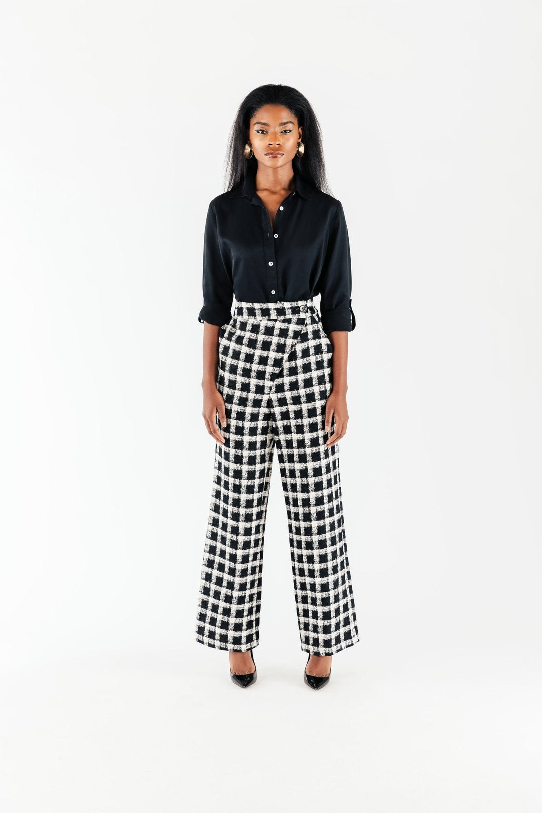 Alethea Linen Jacquard Pant - Chloe Kristyn