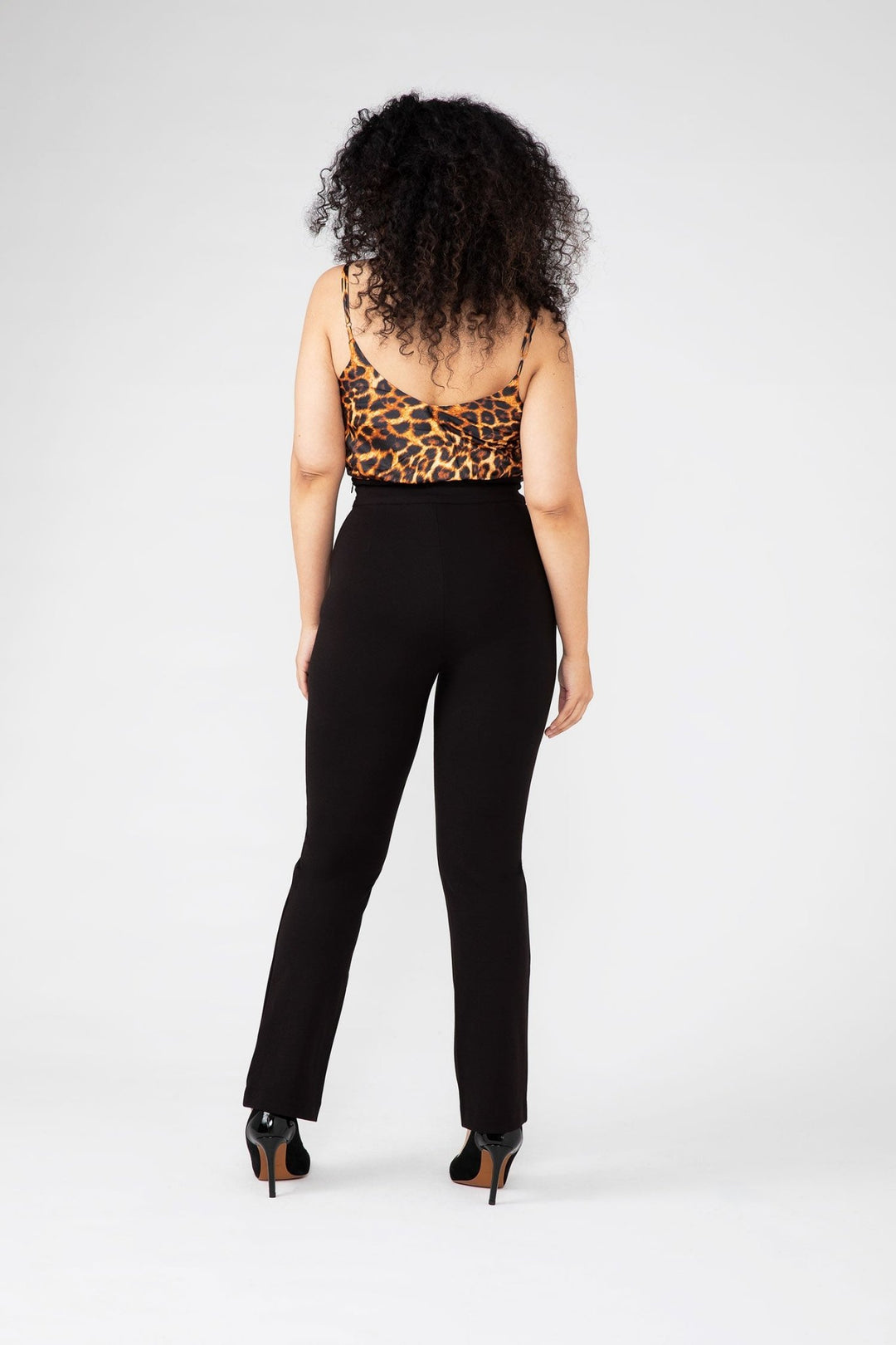 Black Brennan Straight Leg Ponte Pant - Chloe Kristyn