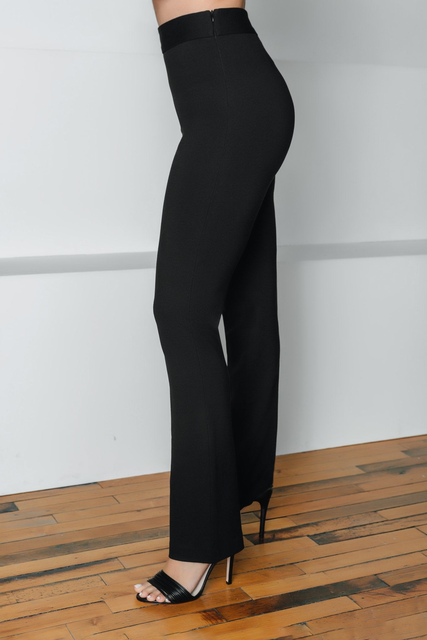 Brennan Straight Leg Ponte Pant | Black - Chloe Kristyn